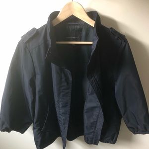 Banana Republic Navy cropped Rain Jacket